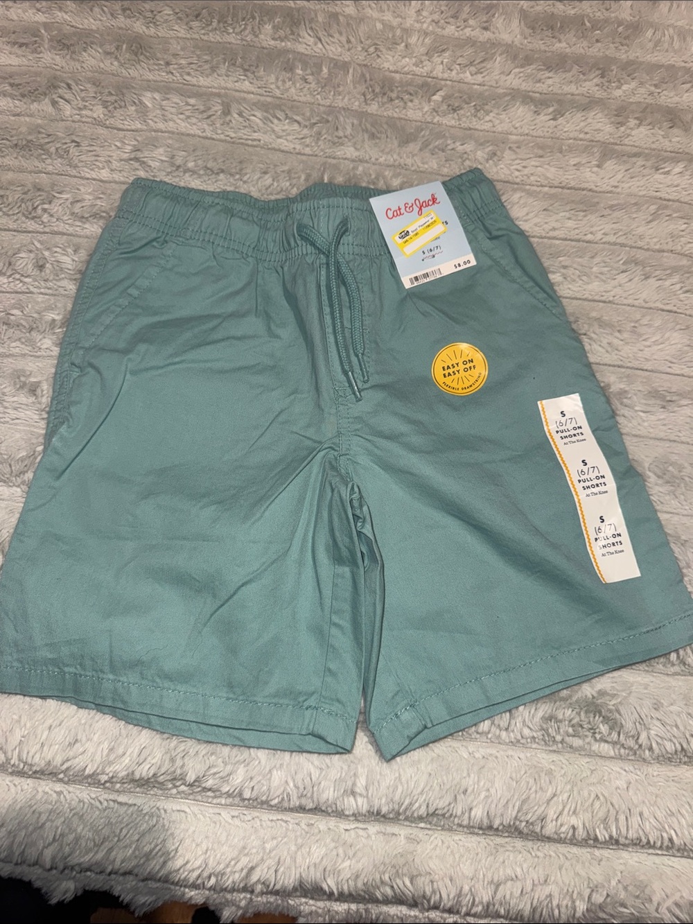 Cat & Jack Seafoam Green Pull-On Shorts